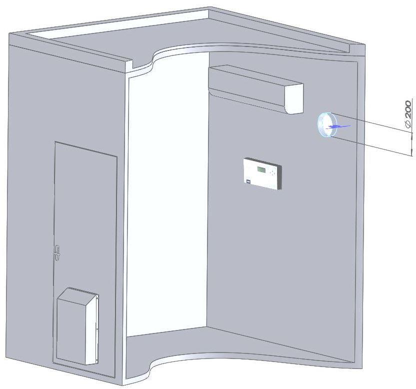 İç sensor klimanın karşısına gelmeyecek bir şekilde tavana yakın