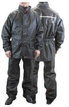 yan fermuarlı Conjunto Ra n LW200NF Su geç rmez ceket ve pantolon Yüksek görünürlükle ceket İk  yan