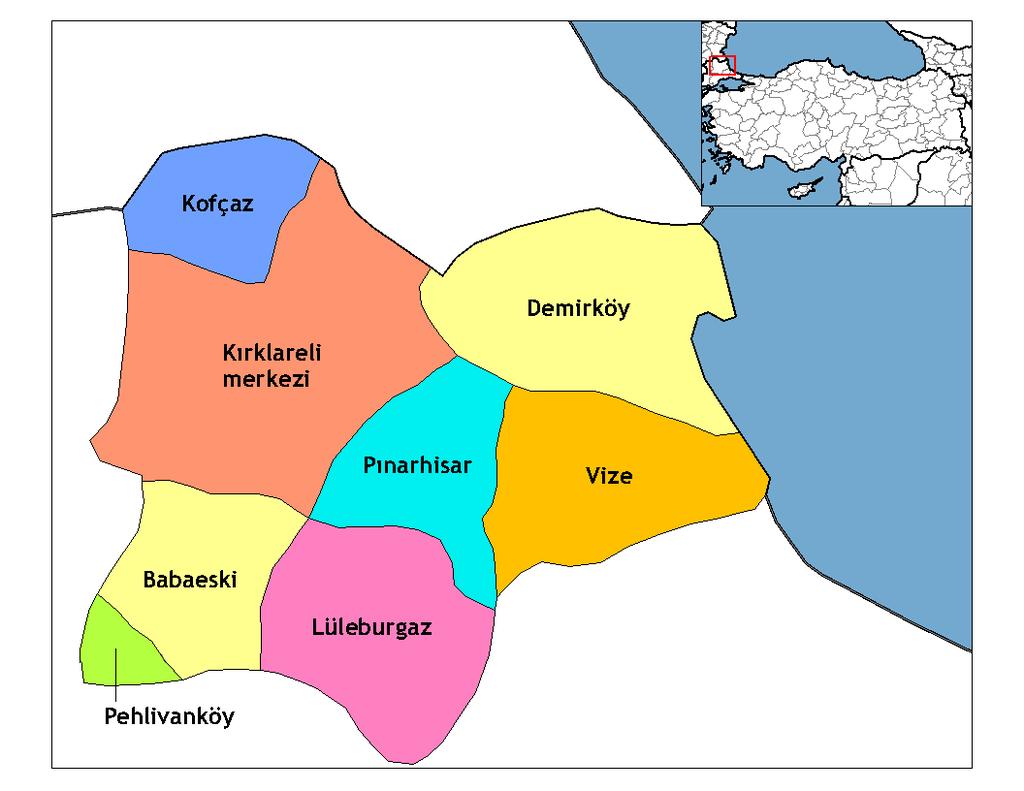 2. KIRKLARELİ İLİ ve TIĞ DANTELLERİNİN GENEL ÖZELLİKLERİ 2.1.Kırklareli İli Genel Özellikleri Resim 2.