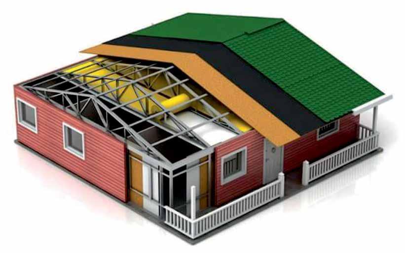 RU ÇELİK E TEKNİK ÖZELLİKLERİ RU Çelik evler müşterilerimizin isteği doğrultusunda planının hazırlanmasının ardından statik hesapları yapılarak son teknoloji roll form