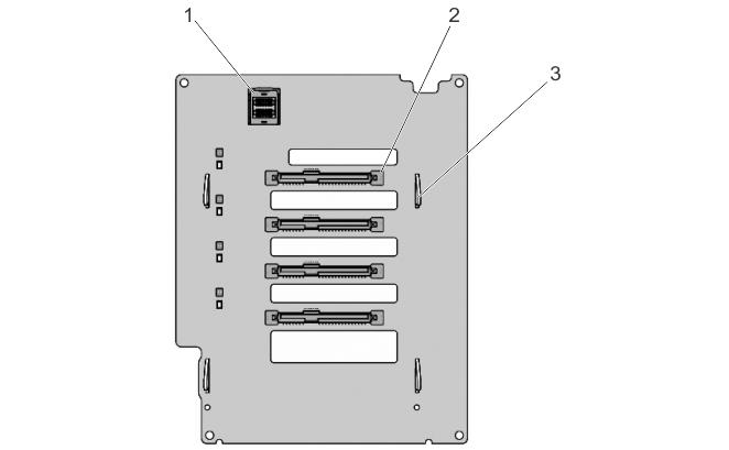 sabit sürücü konnektörü 5. arka panel çengeli (4) 6. arka panel güç kablosu Rakam 55.