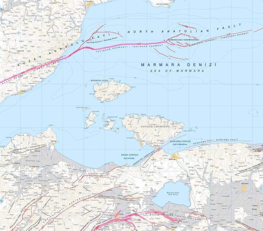 MTA 1:250 000 Ölçekli Türkiye Diri