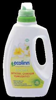 clean 6361 Ecolinn Ecosoft Bitkisel Çamaşır Yumuşatıcı 750 ml 6712 Ecolinn Ecosoft Bitkisel Çamaşır Yumuşatıcı 2,5 lt Arındıran doğal yumuşatıcı!