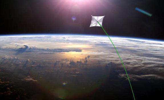 Güneş Yelkeni Yakıtsız itki: Güneşin fotonlarını kullanarak uzay aracını uzayda