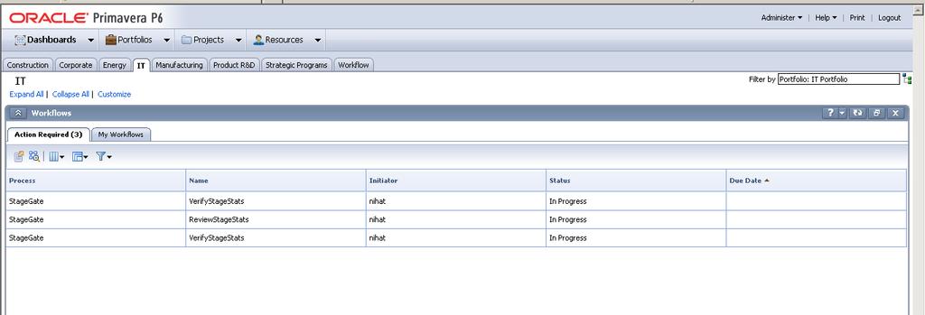 İş Akışları Oracle BPM ile proje