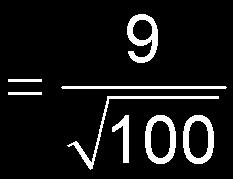 Örneklem dağılımının standart sapmasını hesaplayınız: Popülasyon dağılımının standart sapması = 9 dur. Örneklem büyüklüğü n = 100 olan bir örneklem dağılımı oluşturulmuştur.