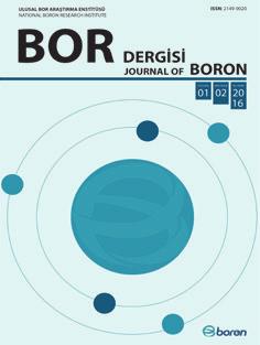 BORON 1 (2), 96-103, 2016 BOR DERGİSİ JOURNAL OF BORON Journal homepage: www.journal.boren.gov.