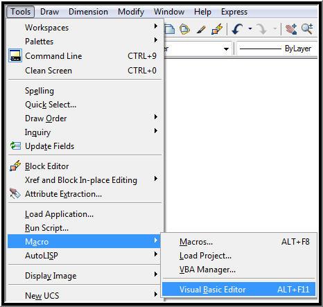 49 5. VBA EDİTÖRÜ 5.1. VBA Editörünün AutoCAD Ortamında Açılması VBA editörüne AutoCAD ortamında ulaşmak için üç farklı yol bulunmaktadır.