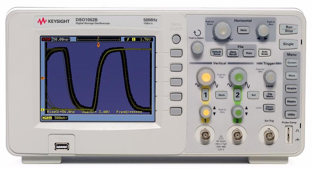 OSİLOSKOP(OSCILLOSCOPE) SALINIM ÖLÇER Girişine uygulanan elektriksel işaretin genlik ve zaman bilgisi verecek şekilde ekranında görüntüleyen