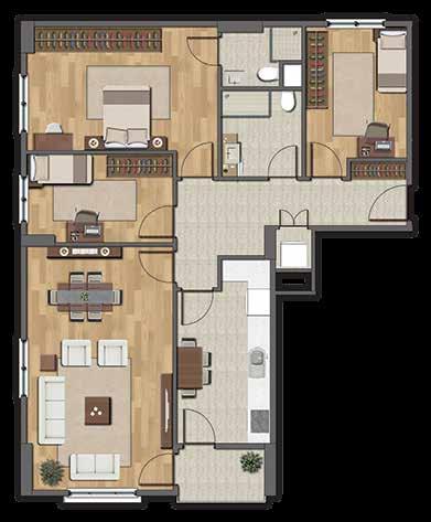 B BLOK 3+1 NORMAL KAT ( Brüt: 125,00 m 2 ) B BLOK 2+1 NORMAL KAT ( Brüt: 101,00 m 2 ) 7 6 8 4 4 5 1 6 2 9 5 7 1 3 10 1 - Salon 25,16 m 2