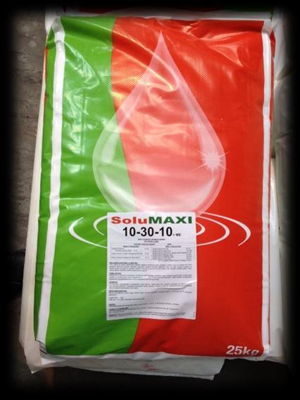 25 kilo torbadaki kalite Formulasyonlar ÜRESİZ - KLORSUZ solumaxi EC FERTILIZER 18-18-18 Demir (Fe) EDTA %0.02 10-30-10 6-12-35 16-8 24 Bor (B) %0.01 Bakır (Cu) %0.