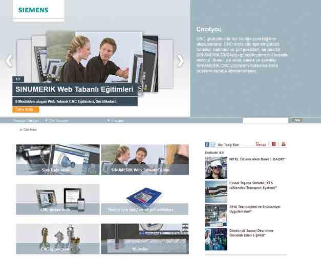 ENDÜSTRİ OTOMASYON Siemens ten CNC takım tezgahları eğitimi HABERLER Siemens Türkiye, bilgisayar kontrollü takım tezgahları hakkında web tabanlı bir eğitim başlattı.