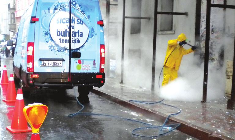 lu su hortum makara sistemine ise dakikada 20 40 litre arasında değiştirilebilen kapasitede ve 85 C sıcaklığa kadar su sağlanır.