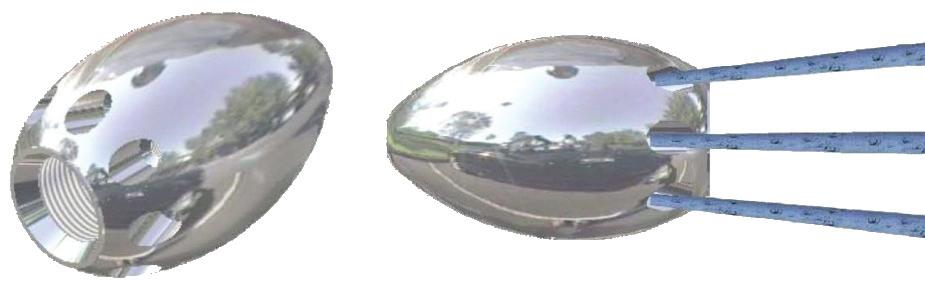emme KANAL AÇMA BAŞLIKLARI 1) Yumurta Tipi Başlık : 1 adet paslanmaz çelik (ASTM A240-304 kalite)