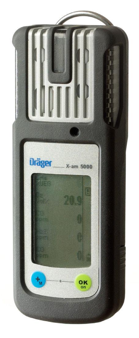 Dräger X-am 5000 Multi-Gas Detection Dräger X-am 5000, özellikle kişisel izleme uygulamaları için geliştirilen bir gaz dedektörü nesline aittir.