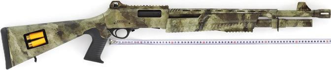 Toplam 46cm 5+1 101cm 51cm 7+1 106cm 12 kalibre, 3 /76mm Magnum fişek yatağı, taktik pompalı tüfek. 46cm veya 51cm slug namlu.
