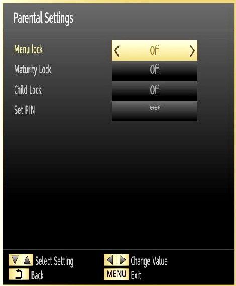 Use or buttons to highlight the menu item that will be adjusted and then press or button to set. Notes: System Language determines the on-screen menu language.