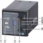 kaçak akım koruması RESYS M40 1. IΔn ayarı. 2. Zaman gecikmesi ayarı 3. Konfigürasyon mikro anahtarları (x4). 4. "ENERJİLİ" LED'i. 5. "RESET" sıfırlama düğmesi 6. TETİKLEME alarm LED i. 7.