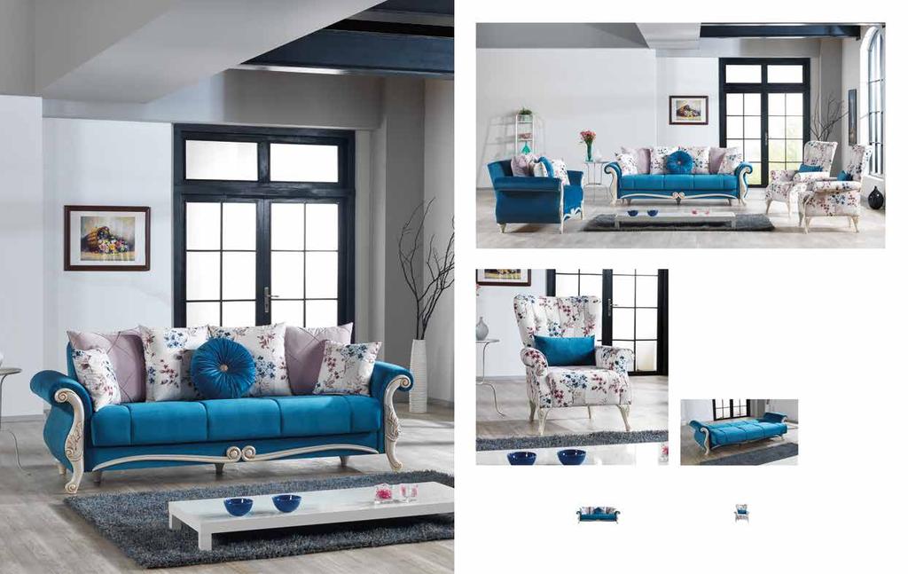 Destina. Koltuk Takımı / Sofa Set Klasikten vazgeçemeyenler için, özel klapa ve ayak tasarımıyla şık bir tasaram daha.