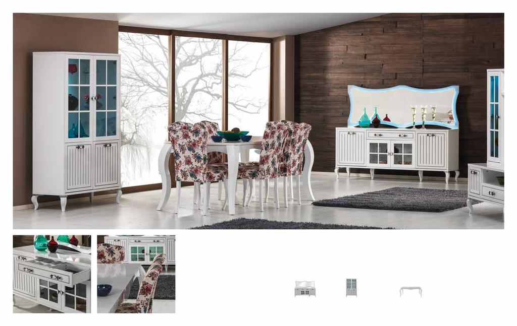 Country. Yemek Odası / Diningroom Set Salonlarınızda romantik bir hava esecek.