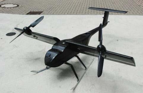 uçağın kontrolü kolaylaşmaktadır (Suzuki vd., 2010). Şekil 3:QTW-UAV uçuş modları (Suzuki vd., 2010). 0-40 m/s hız aralığında görev yapabilen AVIGLE, 10 kg kalkış ağırlığına sahiptir (Şekil 4).
