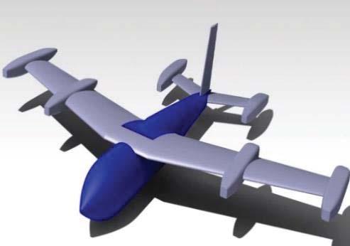 Şekil 13 de tasarlanan uçağın rüzgâr tüneli modeli gösterilmektedir.
