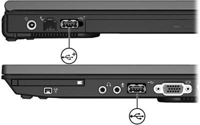 1 USB aygıtı kullanma Evrensel Seri Veri Yolu (USB), bilgisayara veya isteğe bağlı bir takma aygıtı'a USB klavyesi, fare, sürücü, yazıcı, tarayıcı veya hub gibi isteğe bağlı bir harici aygıtı