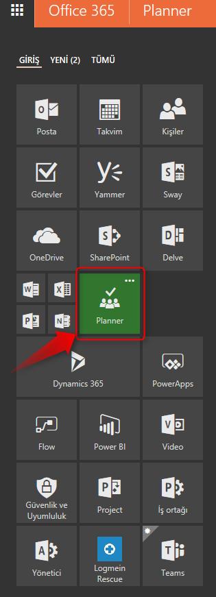 Oturum Açma ve Plan Oluşturma Microsoft Planner, aşağıdaki Office 365 planları içerisinde yer alır: Office 365 E1 Office 365 E3 Office 365 E4 (E3 with Skype Plus CAL when renewed or moved to E5)