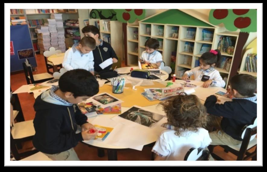 KÜTÜPHANE Öğrencilerimiz Türkçe derslerinin her hafta bir saatini kütüphanemizde kütüphane öğretmeniyle okuma anlama çalışmaları yaparak değerlendirdi.