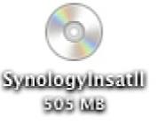 Mac OS X üzerinden Yükleme 1 Yükleme CD'sini bilgisayarınıza takın ve masaüstündeki SynologyInstall simgesine çift tıklayın.