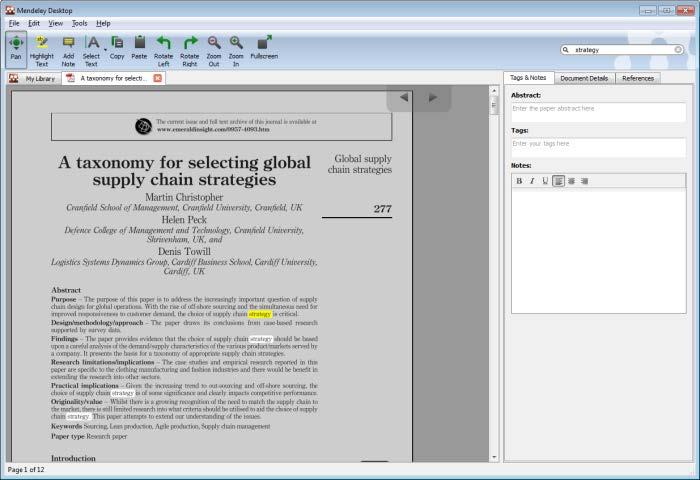 Mendeley s PDF