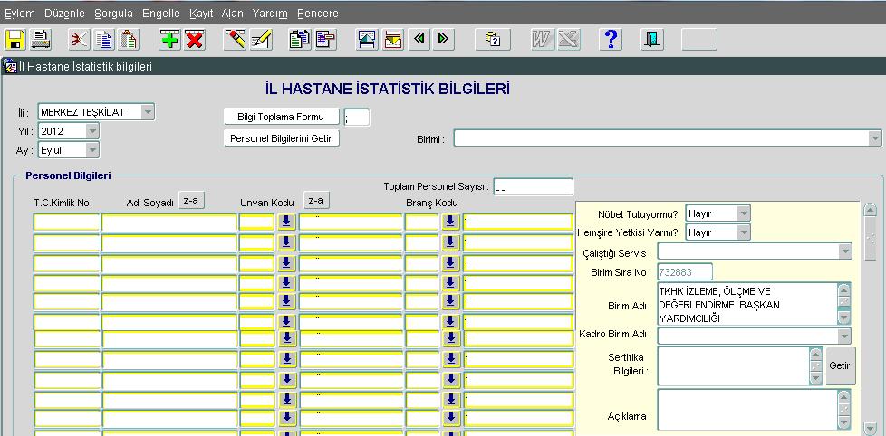 ADIM-2 ADIM-1 ADIM-5 ADIM-4 ADIM-6 ADIM-7 ADIM-8 ADIM-9 ADIM-10 İZLENECEK ADIMLAR: ADIM-1: Personel Bilgilerini Getir; Personel Bilgileri Getir butonuna tıklandığında Kurumunuzda fiili olarak görev