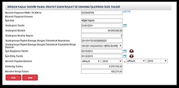 3. İNTERNET VERGİ DAİRESİNDEN LİSTELERİN GÖNDERİLMESİ İLE İLGİLİ AÇIKLAMALAR 3.1.