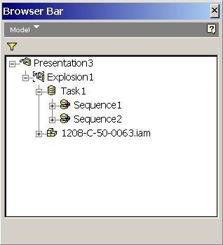 Tweak View Sequence View Assembly View Tweak View filtresinde, yer değiştirme ve döndürme işlemleri listelendiği