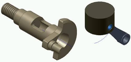 Autodesk Inventor 11 Tanıtma ve Kullanma Kılavuzu SAYISAL GRAFİK 8. Biyeli işaretleyin.