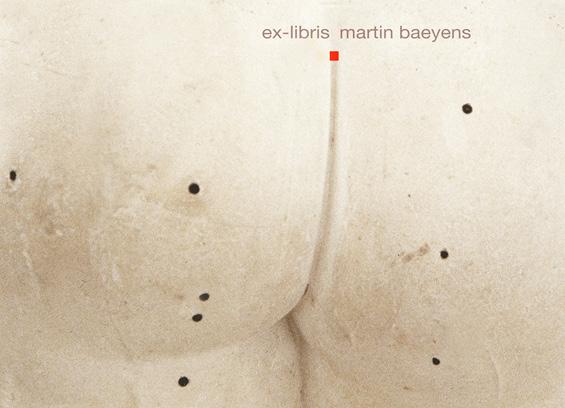 Martin Baeyens için yapılan exlibriste kullanılan görüntü detayı ise Cenova, Posagnao-İtalyadaki alçı bir heykele aittir.