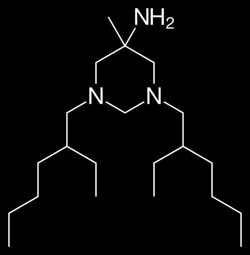 4. Azotlu değişik bileşikler Hekzetidin: 1,3-Di-(2-etilhekzil)-5-metil-5-aminohekzahidropirimidin Hekzetidin: hekzahidroprimidin yapısında azotlu