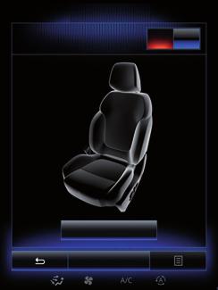 KOLTUKLAR (3/3) Sürücü için kolay erişim Yolcu koltuğu ayarı Konum Ayarlar Yolcu koltuğu ayarı Bu fonksiyonu devreye almak veya devre dışı bırakmak için On veya OFF üzerine basınız.