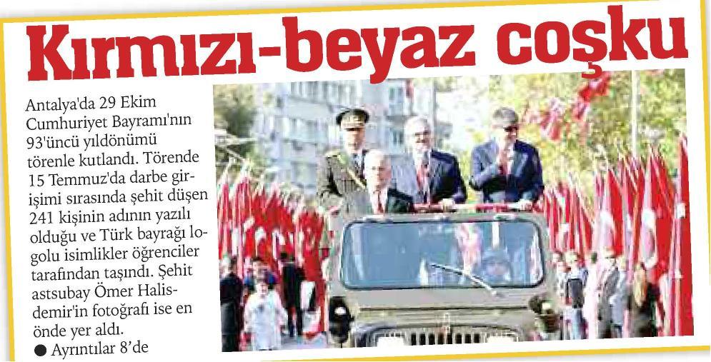 GAZETE BİR Tarih : 31.10.