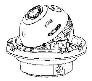 joystick h FBAS Kontrol çıkışı i Dome kamera gövdesi tespitleme delikleri (3x)