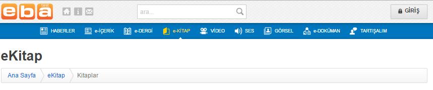 Eğitim Bilişim Ağı nın e-kitap modülü derslerinizde kullandığınız ders kitaplarını e-kitap olarak PDF haliyle tabletinize veya tahtanıza indirebilmeniz ve buralarda kullanabilmeniz için tasarlanan