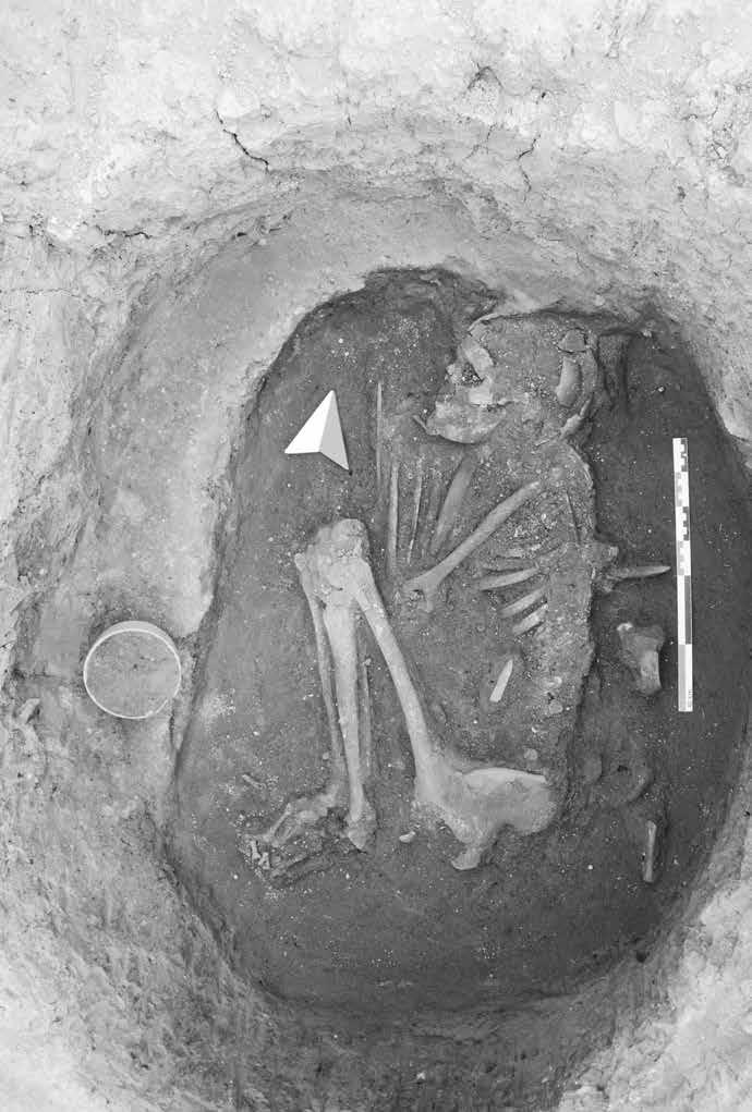 Resim 9: L11 açmasında bulunan yetişkin mezarının güneyden