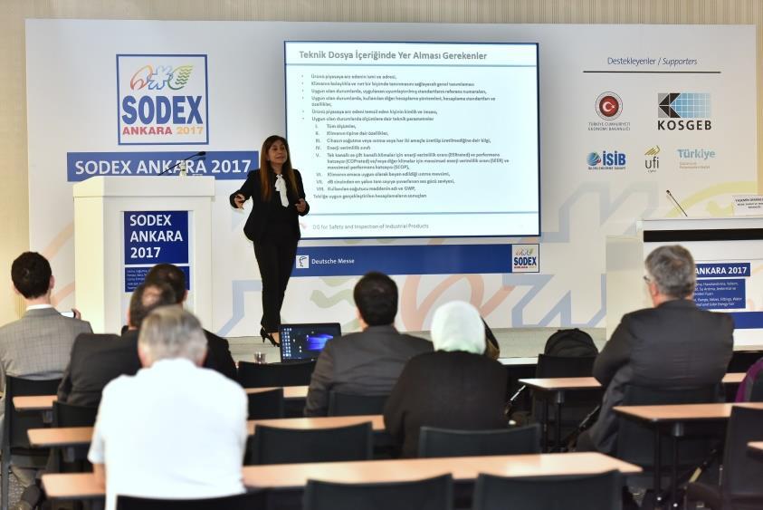 12 KONFERANSLAR SODEX Ankara 2017 Fuarı kapsamında bu yıl ilk kez 2 gün boyunca konferans programı düzenlendi.
