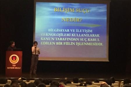 İLE İLGİLİ SUNUMU Ortaokul öğrencilerimizden 5-C Fuat GÜLTEKİN,7-A Mustafa Berk ÖZBAKIR,7-B Rüzgar ERDİNÇ ve 7-E Ahmet Utku AÇIKGÖZ tarafından okulumuz 5-6-7 ve 8.