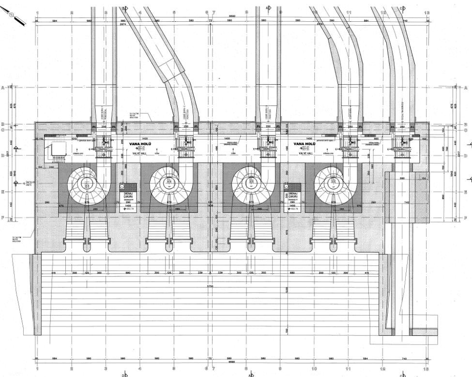 ENERJİ SİSTEMİ Su Alma Yapısı Giriş Taban Kotu: 775.00m Enerji Tüneli Adesi: 1 Enerji Tüneli Çapı: 7.