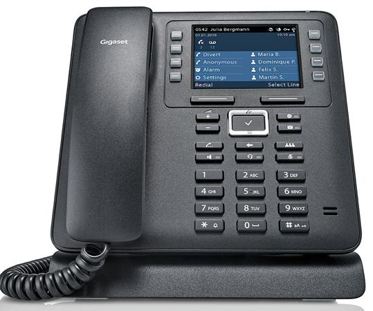 DL500 A IP Telefon GIG004010 1 analog, 6 SIP hesabı, DECT deste%i ile maksimum 6 el cihazı, Çift yönlü ahizesiz görü$me, Bluetooth & "link2mobile", i$itme cihazı uyumlulu%u (HAC), 3.