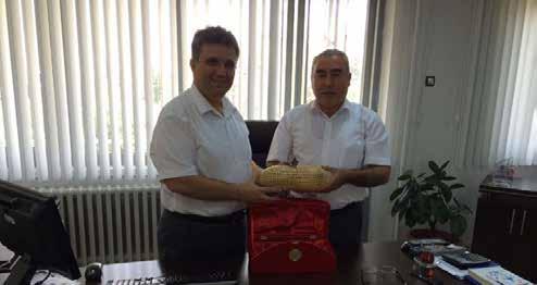 OSMANİYE 10.08.2016 Yönetim Kurulu Başkanı Sait ÇENET Türk Telekom Osmaniye İl Müdürü Mustafa EMER i ziyaret etti.