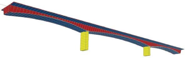 5 m (açıklık) Tabliye Genişliği : 15 m Üç açıklıklı toplam uzunluğu 150 metre olan Bedar köprüsü ardgermeli yerinde dökme beton sistemiyle tasarlanmıştır.