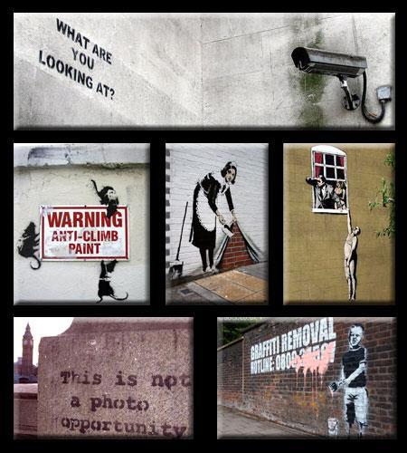 Banksy savaş karşıtı, çevreci, hayvan haklarını savunan tüketim