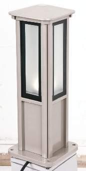 Geo Geo series bollards are widely preffered in residential projects. It has different light options with four light windows that distributes light to its surrounding.